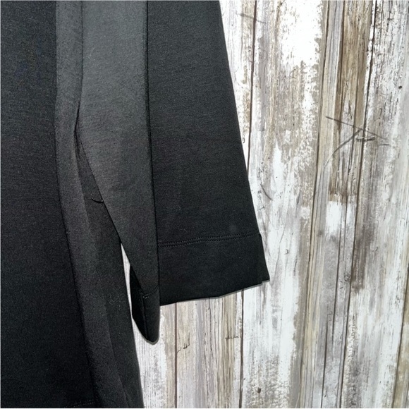 NWT Soft Surroundings Black 3/4 Sleeve Ceri Knit Blouse - Picture 5 of 7